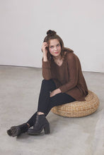Brown Lightweight Knit Top