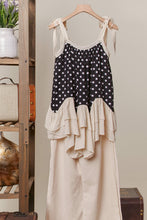 Black Polka Dot  Layered Mello Tunic