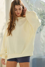 Cream Oversized Solid Super Soft Scuba Sweatshirt