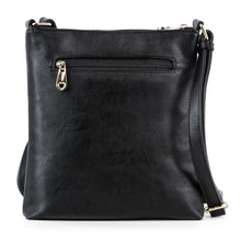 Black Rhinestone Animal Print Crossbody Sling