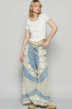 Denim Floral print crochet contrast casual POL jeans