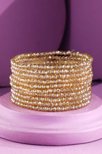 Ivory 10 Piece Beaded Stackable Boho Bracelet