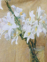 Camel-Multi  Lily Floral Painting Kimono