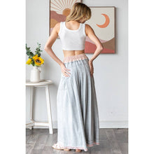 Heather Grey Washed Wide Leg Oli+Hali Pants