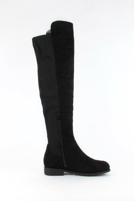 Black Over Knee Riding Boots