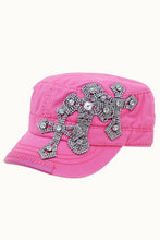 Black Faith Crosses Bejeweled Bling Glitz Cadet, Adjustable: