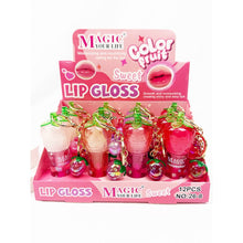 Strawberry Charm Keychain Lip Gloss Set: PINK MULTI / ONE(12)