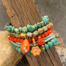 Mixed Stones & Glass Sass Bracelet Set