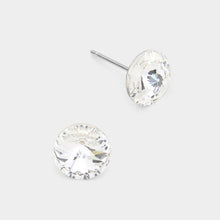 Crystal 8mm Round Crystal Stud Earrings