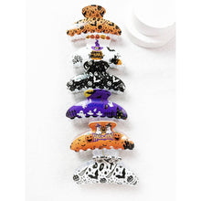 Halloween Oval Shape Hair Claw Clips: MIX COLOR / ONE(12)