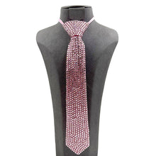 Black Bling Neck Tie Necklace