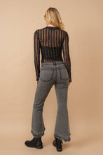 Blue B Destressed Bottom Edge w/ Rhinestone Jeans: MED DENIM