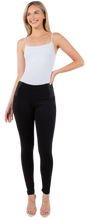 Black Elastic High Waist Ponte Pants Legging