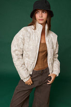 Camo Quilted Puffer Jacket