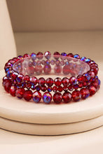 Sunrise 3 Strand Glass Bead Bracelet Set