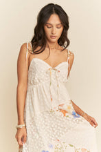 Ivory Floral Lace DD Maxi Dress
