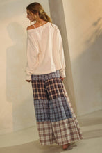 Blue Combo Relaxed Patchwork Pants