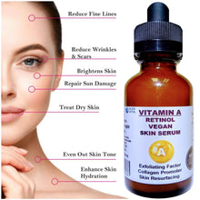 Retinol Vitamin A Vegan Serum Facial Skin Collagen Promoter