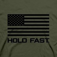 City Green HOLD FAST Mens T-Shirt Freedom Flag