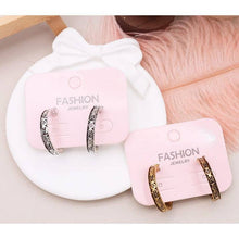 12pk aztec patterns Fashion Hoop Earrings