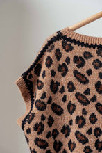Leopard Crochet Trim Sweater Urban Daizy Vest