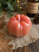Sculpted Pumpkin Beeswax Candle | Fall Pumpkin Candle: Pumpkin Spice Latte
