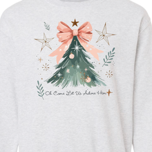 Sports Grey Oh Come Let Us Adore Him Crewneck Sweatshirt