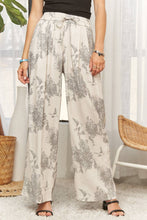 Lime Abstract Pattern Wide Leg  Pants