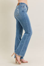 Medium Mr Vintage Wash Boot Cut w/ Destroy Hem Judy Blue Jeans