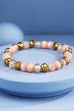 Truffle Bronze Glass Beaded Bracelet