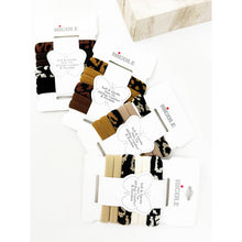 Leopard Pattern Mixed Rolled Hair Tie Set: MIX COLOR / ONE(12)