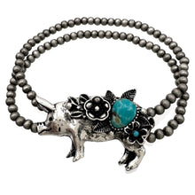 Horse Farm Animal Western Navajo Beads Bracelet: