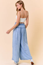 Light Denim Tencel Wide Leg Pants