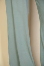Drawstring waist wide leg minimalist pants: Black / L