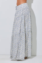 Ivory Multi Floral Maxi Skirt