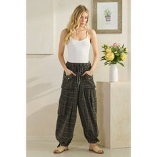 Black Washed 3D Pocket Flower Wide Leg Oli+Hali Pants