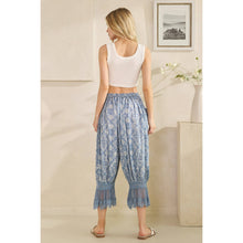 Blue Washed Paisley Oli&Hali Bloomer Pants