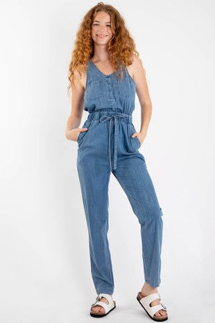 Light Denim High Waist Buttoned Blue Velvet Jumper 7/2/26 1328