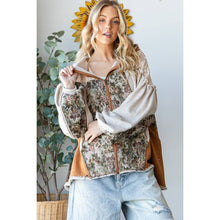 OLI HALI LACE YOKE LONG SLEEVE ZIP CLOSURE HOODED JACKET