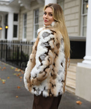 Ivory Shortline Marled Faux Fur Coat