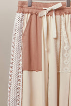 Multi Lace Accents Patchwork Maxi Pants