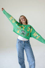 Notre Dame Patched Up Cropped Longsleeve: Washed Navy / S