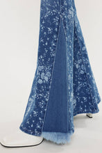 Medium High Rise Floral Flare Kancan Jeans