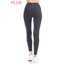 Plus Size Premium High Waist Solid Activewear Leggings: Forest Green