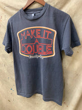 Faded Black Make it a Double Carded Cotton garment dyed Vintage T shirt