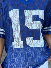Blue Lace "It's Game Time" Jersey