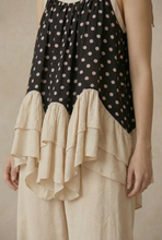Black Polka Dot  Layered Mello Tunic