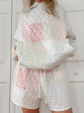 Quilted Pastel Sunkissed Coconut Shorts: