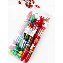 Christmas Theme Multi Color Ballpoint Pen: MIX COLOR / ONE(12)
