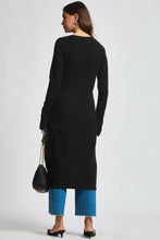 Black Longline Tunic w/ Buttons
